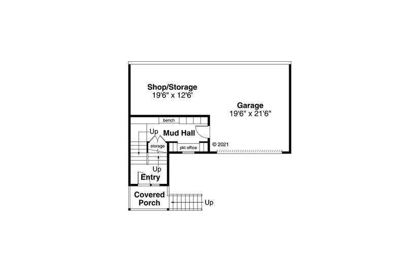 Dream House Plan - Floor Plan - Lower Floor for Modern House Plan #124-1282 - 3 bed, 2.5 bath
