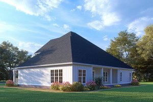 Exterior - Rear Elevation for Farmhouse House Plan #923-296 - 5 bed, 3 bath