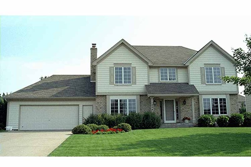 Architectural House Design - Exterior - Front Elevation 3 for Colonial House Plan #51-756 - 4 bed, 2.5 bath