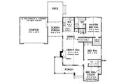 Country Style House Plan - 3 Beds 2 Baths 1313 Sq/Ft Plan #929-54 