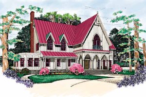 Gothic Revival House Plans at BuilderHousePlans.com