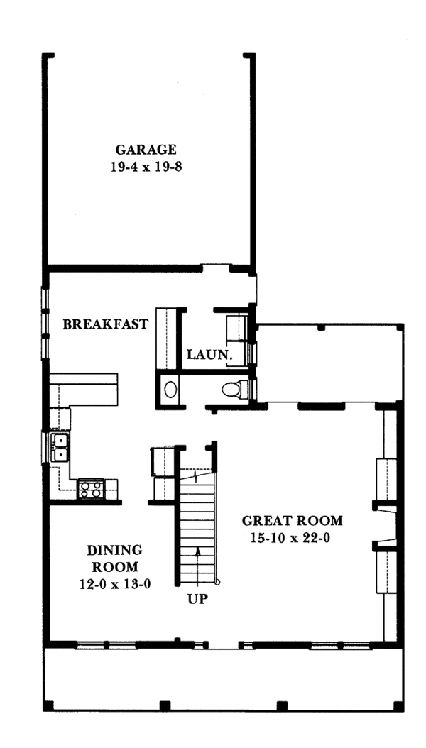 Dream House Plan - Victorian Floor Plan - Main Floor Plan #1047-29
