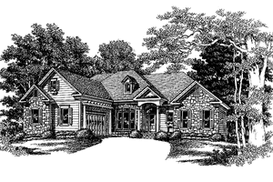 Exterior - Front Elevation 3 for Country House Plan #927-553 - 3 bed, 2.5 bath