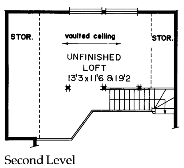 House Plan Design - Contemporary Floor Plan - Upper Floor Plan #47-653