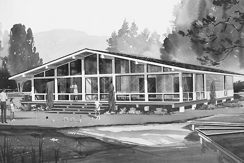 Dream House Plan - Contemporary Exterior - Front Elevation Plan #72-539