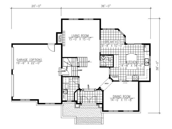 European Floor Plan - Main Floor Plan #138-334
