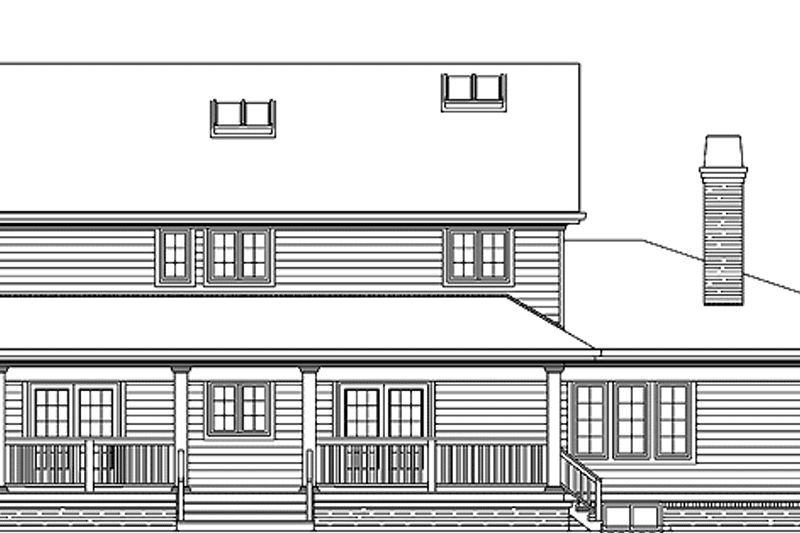 Dream House Plan - Exterior - Rear Elevation for Victorian House Plan #47-945 - 4 bed, 2.5 bath