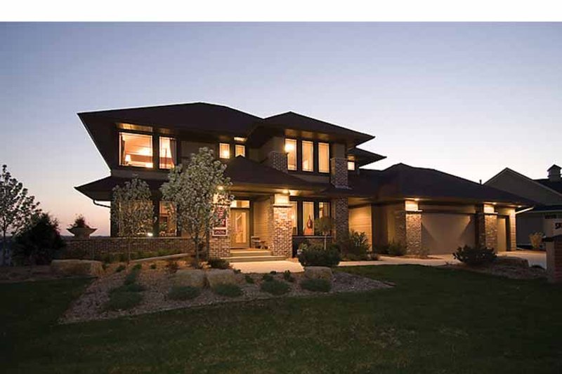 Dream House Plan - Exterior - Front Elevation 4 for Prairie House Plan #51-1126 - 3 bed, 2.5 bath