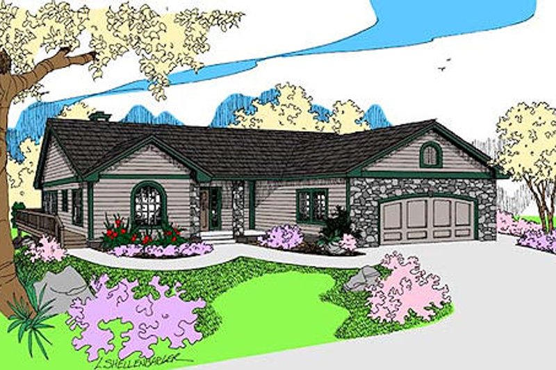 House Plan Design - Traditional Exterior - Front Elevation Plan #60-651