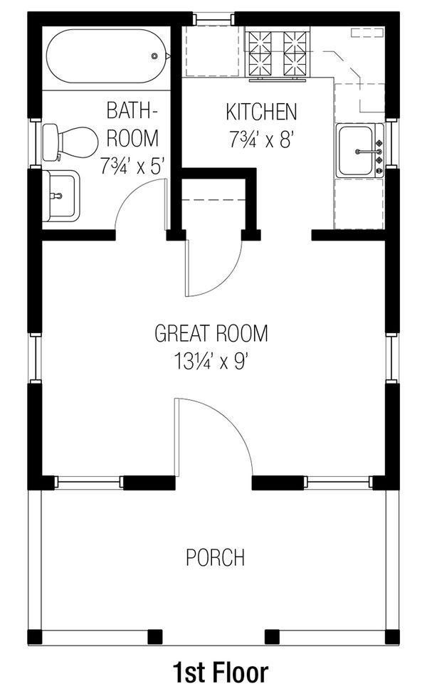 Bungalow Floor Plan - Main Floor Plan #915-9