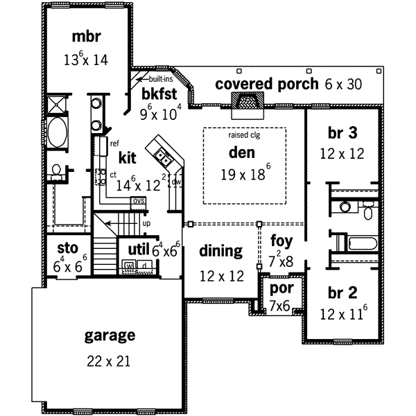 Traditional Floor Plan - Main Floor Plan #16-279