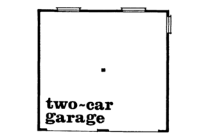 Floor Plan - Main Floor for Farmhouse House Plan #47-1075 - 1 bed, 1 bath
