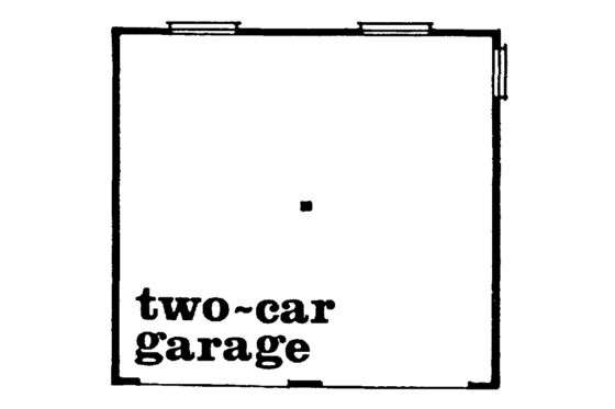 Floor Plan - Main Floor for Farmhouse House Plan #47-1075 - 1 bed, 1 bath