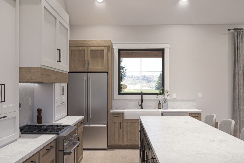 Home Plan - Interior - Kitchen 1 for Barndominium House Plan #455-725 - 3 bed, 2.5 bath