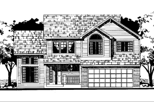 Home Plan - Country Exterior - Front Elevation Plan #300-111