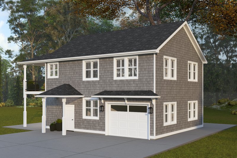 House Design - Exterior - Front Elevation 3 for Craftsman House Plan #1060-372 - 2 bed, 2 bath