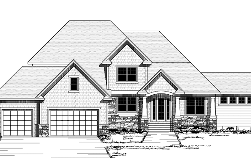 Home Plan - Traditional Exterior - Front Elevation Plan #51-675