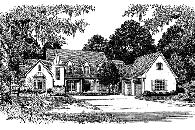 Home Plan - Exterior - Front Elevation 3 for Country House Plan #453-235 - 3 bed, 3.5 bath