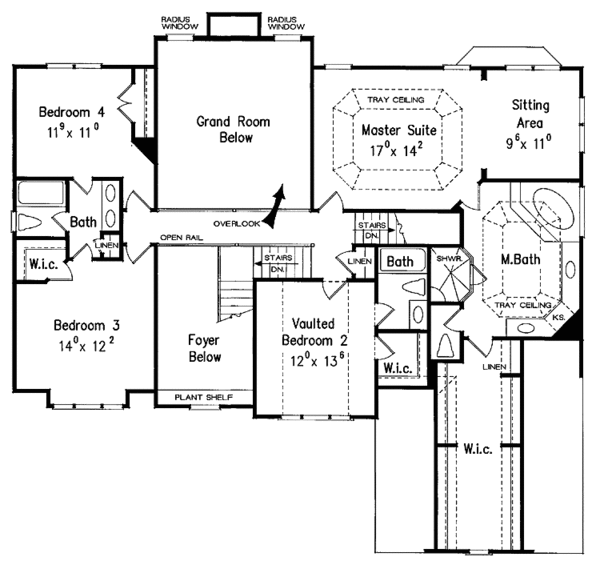 Dream House Plan - Country Floor Plan - Upper Floor Plan #927-737
