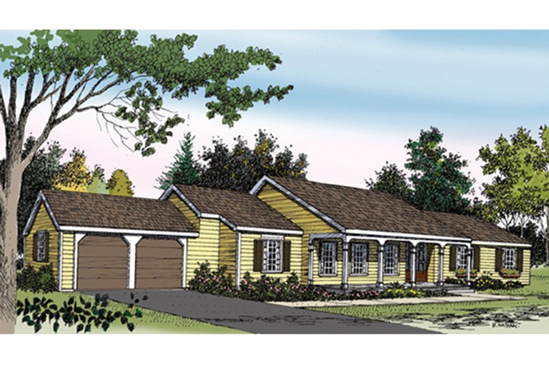 Home Plan - Country Exterior - Front Elevation Plan #314-226