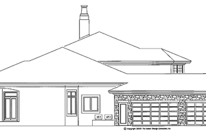 Exterior - Other Elevation for Mediterranean House Plan #930-305 - 4 bed, 3.5 bath