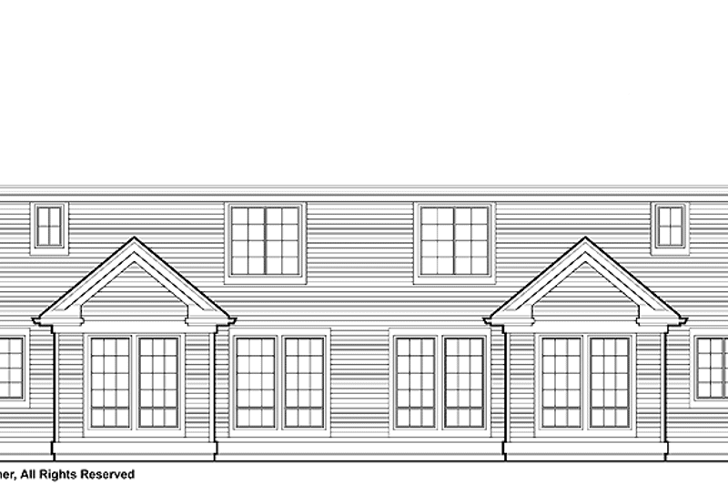 Dream House Plan - Exterior - Rear Elevation for Traditional House Plan #48-757 - 3 bed, 2.5 bath