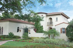 Dream House Plan - Mediterranean Exterior - Front Elevation Plan #1058-14