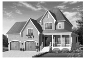 Country Style House Plan - 3 Beds 1.5 Baths 2208 Sq/Ft Plan #23-2441 