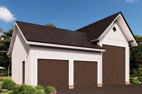 Exterior - Front Elevation 4 for Traditional House Plan #54-561, 0 bath