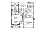 Craftsman Style House Plan - 3 Beds 2 Baths 1760 Sq/Ft Plan #1058-72 
