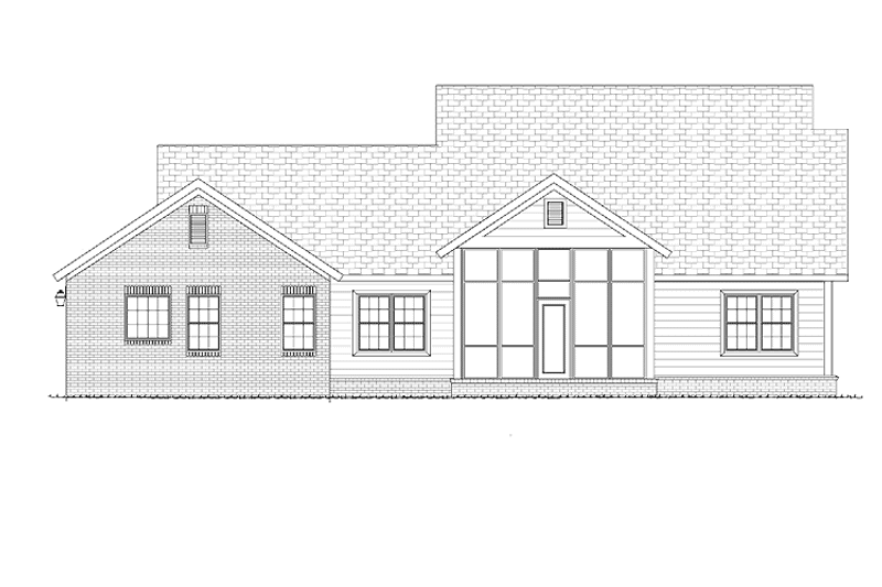 Dream House Plan - Exterior - Rear Elevation for Traditional House Plan #513-2128 - 4 bed, 2 bath