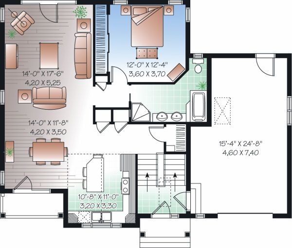 Home Plan - Traditional Floor Plan - Main Floor Plan #23-817