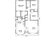 Traditional Style House Plan - 3 Beds 2 Baths 1289 Sq/Ft Plan #84-541 