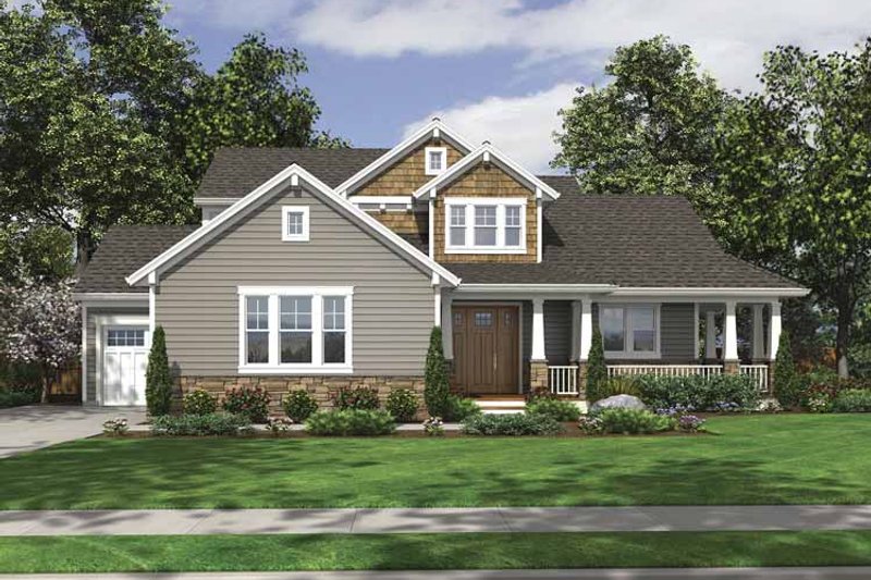 Home Plan - Exterior - Front Elevation 3 for Craftsman House Plan #46-795 - 4 bed, 2.5 bath