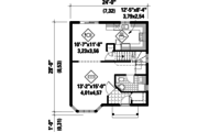 Victorian Style House Plan - 3 Beds 1 Baths 1280 Sq/Ft Plan #25-4723 