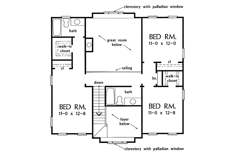 House Plan Design - Floor Plan - Upper Floor for Farmhouse House Plan #929-167 - 4 bed, 3.5 bath