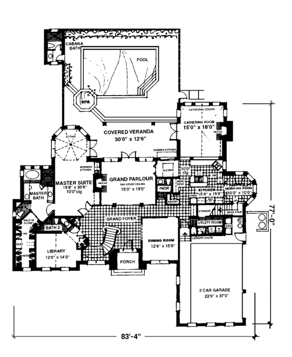 Dream House Plan - Country Floor Plan - Main Floor Plan #1007-48