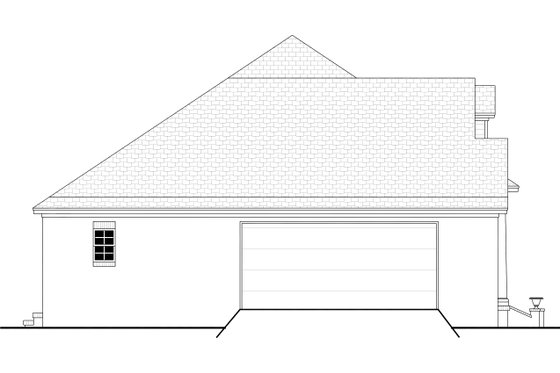 Exterior - Other Elevation for Traditional House Plan #430-13 - 3 bed, 2 bath