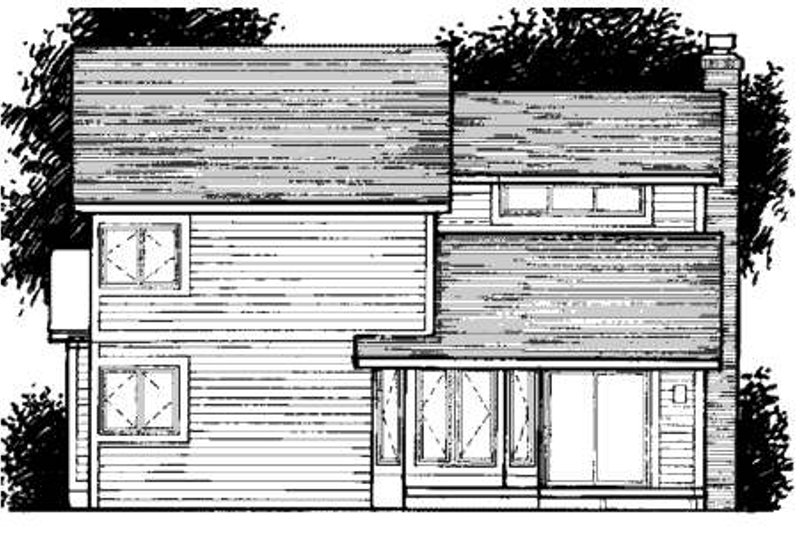 Home Plan - Exterior - Rear Elevation for Traditional House Plan #320-335 - 3 bed, 2 bath