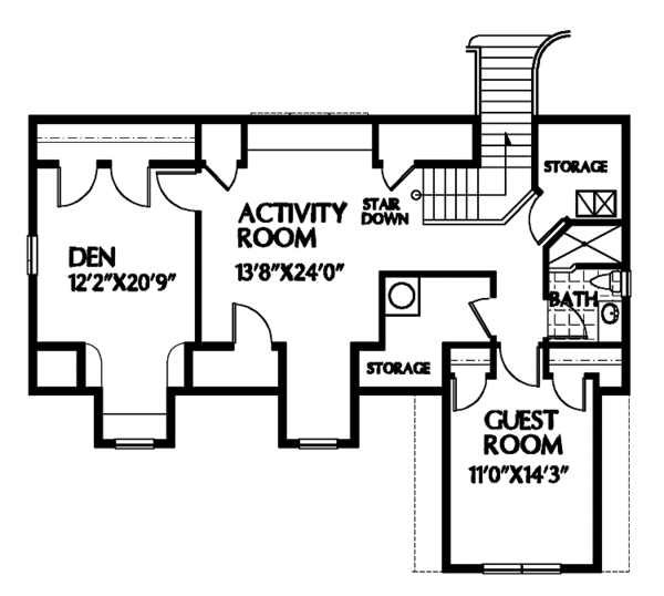 Home Plan - Country Floor Plan - Upper Floor Plan #999-33