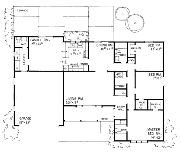 House Design - Country Floor Plan - Main Floor Plan #72-568