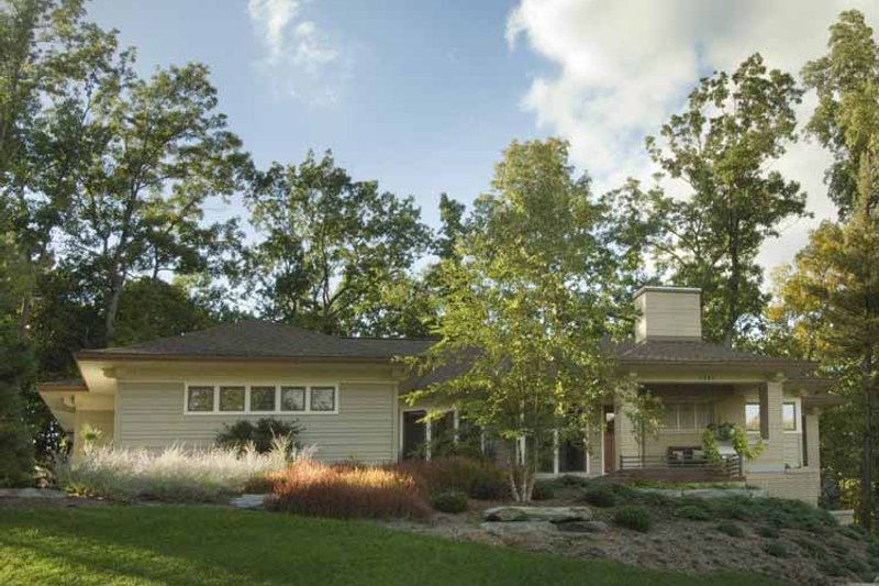 Home Plan - Exterior - Front Elevation 3 for Prairie House Plan #928-50 - 3 bed, 2 bath