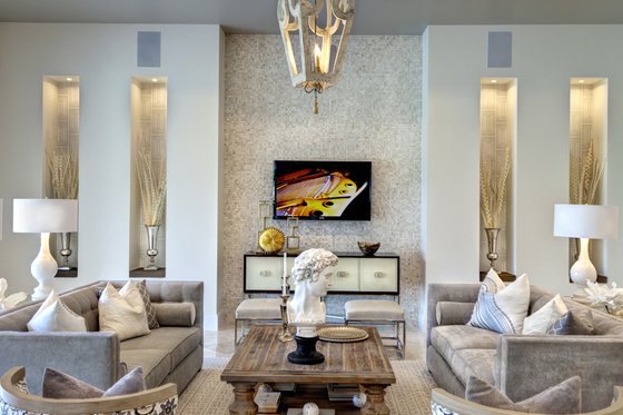 Interior - Family Room 1 for Mediterranean House Plan #930-444 - 3 bed, 3.5 bath