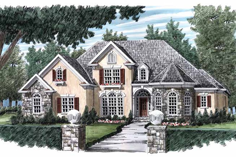 Architectural House Design - Exterior - Front Elevation 12 for Country House Plan #927-502 - 5 bed, 4.5 bath
