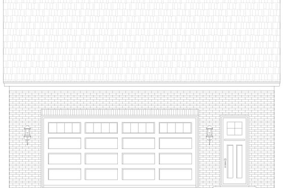 Exterior - Front Elevation 3 for Contemporary House Plan #932-1026, 0 bath