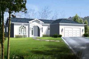 Traditional Exterior - Front Elevation Plan #1-1296