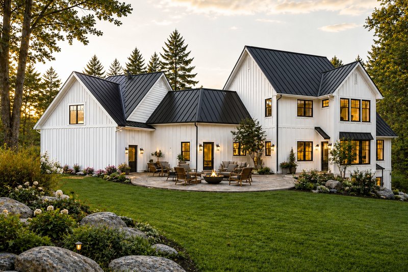 Dream House Plan - Exterior - Rear Elevation for Farmhouse House Plan #928-423 - 3 bed, 2.5 bath