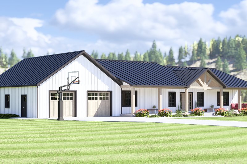 House Design - Exterior - Front Elevation 3 for Farmhouse House Plan #1064-366 - 3 bed, 2.5 bath