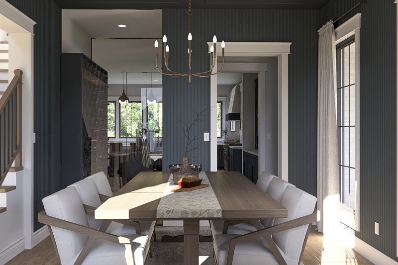 House Design - Interior - Dining Room for Colonial House Plan #455-347 - 4 bed, 3.5 bath
