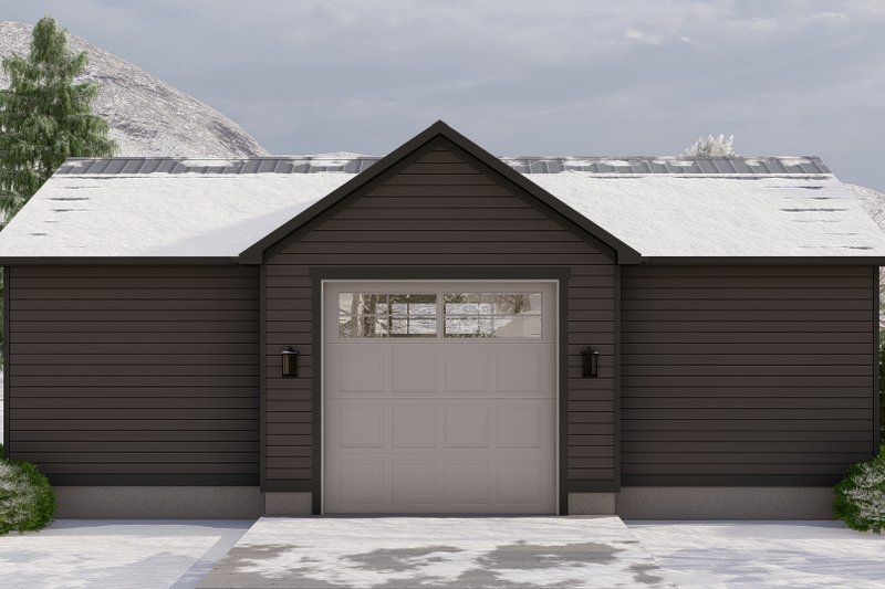 Home Plan - Exterior - Rear Elevation for Traditional House Plan #1060-129, 0 bath